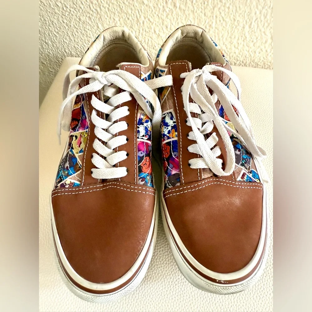 Vans X Disney 100th Anniversary Old Skool Scrapbook Mens 5.5 Youth Brown Low Top